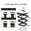 Solar Post Cap Lights Outdoor - 2 Pack 2 Modes Solar Deck Fence Lights, IP65 Waterproof Solar Powered Light Posts Black 3
