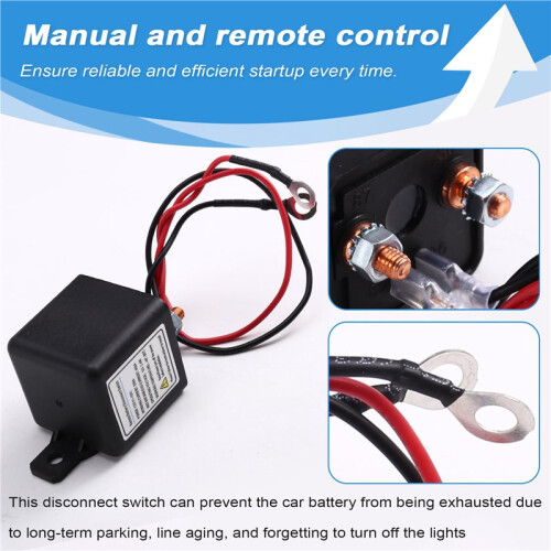 Remote Power Off  Remote Battery Disconnect Control 12V 250A Upgraded Long Distance Control 2