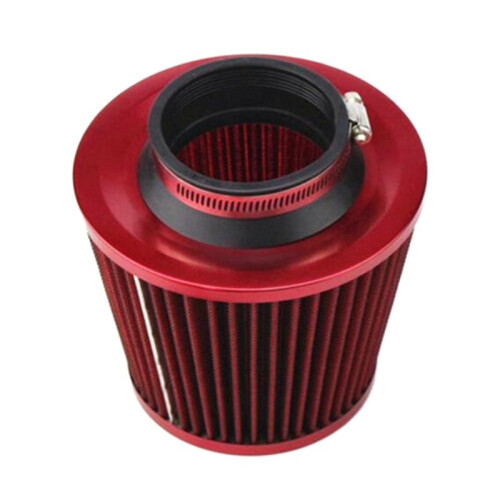 3 Inch Universal Car Cold Air Intake Filter Alumimum Induction Kit Pipe Hose System(Red) 1