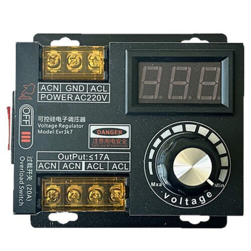 220V Stepless Speed Controller Electronic Thyristor Adjustable Dimmer for Fans Angle Grinders 3700W Motor Regulator