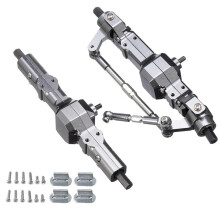 Scatola del Cambio 'Asse del Ponte Anteriore e Posteriore nel Metallo per WPL C14 C24 C34 C44 B14 B24 1/16 RC Car Truck Upgrade Parts Accessori