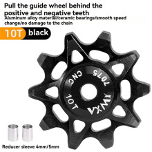 VXM 10T Derailleur Pulley Wheel with Positive Negative Teeth Ceramic Bearings Cycling Componen Red