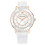 Swarovski 5414416 Octea White Silvertone Sunray Dial Ladies Watch 1