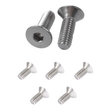 100Pcs Hex Countersunk Flat Bolts Screws M2X5mm & 50 Pcs Countersunk Screws Hex Key Bolts M4 x 12mm