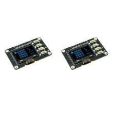 2pcs 0.96-Inch OLED Display Screen 12864 Screen Module with Matrix 4 Key Interfaces Keyboard IIC SSD1315