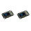 2pcs 0.96-Inch OLED Display Screen  12864 Screen Module with Matrix 4 Key Interfaces Keyboard IIC SSD1315 1