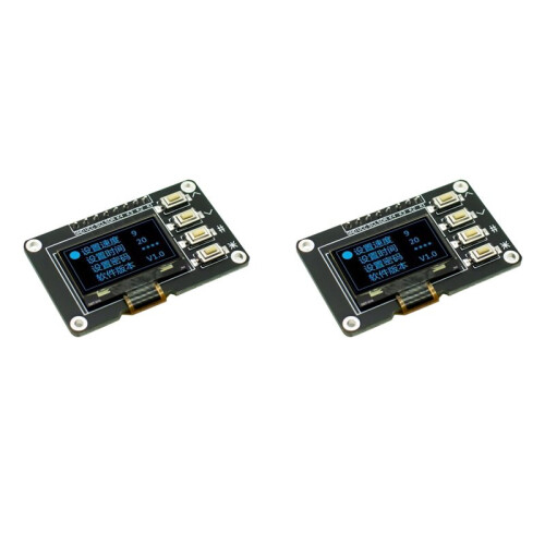 2pcs 0.96-Inch OLED Display Screen  12864 Screen Module with Matrix 4 Key Interfaces Keyboard IIC SSD1315