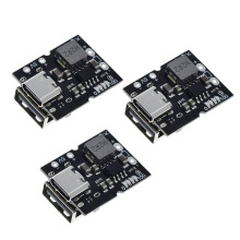 3pcs 5V 2A Charge Discharge Integrated Module 4.2V Lithium Battery Charging Board DIY Power Bank Charger Protection