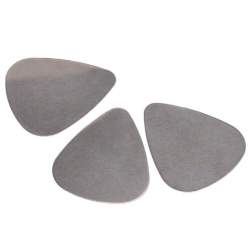 18X Stainless Steel Guitar Picks - Silver 1