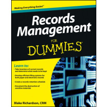 Records Management For Dummies by Blake Richardson Paperback Book