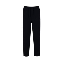 (12 UK, Black) Slazenger Womens/Ladies Interlock Open Hem Jogging Bottoms