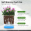 Vasos para Plantas Internos Vaso para Plantas AutoirrigáVeis de 4,25 Polegadas para Ambientes Internos, Vasos Violetas com ReservatóRio VisíVel 1