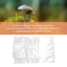 50Pcs PVC Mushroom Spawn Grow Bag Substrate Clear Bags High Temp Pre-Sealable