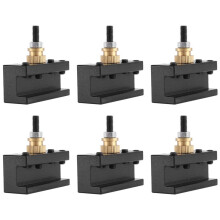 6PCS Tooling Package Lathe Quick Change Tool Post & Holders Multifid Tool Holder