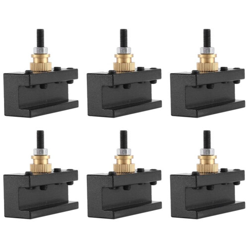 6PCS Tooling Package  Lathe Quick Change Tool Post & Holders Multifid Tool Holder