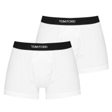 (XL, White) Tom Ford Mens Logo Boxer Shorts (Pack of 2)