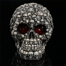 Handmade LED Eyes Resin Skull  Statues  Skull Figurines Sculpture Home Decoration  Halloween Decor Gift
