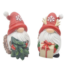 Gnomos de Resina de Natal Feitos à MãO Gnomos de Resina de Natal Presente de Feriado, Mesa de Inverno ÁRvore de Natal DecoraçãO de Natal