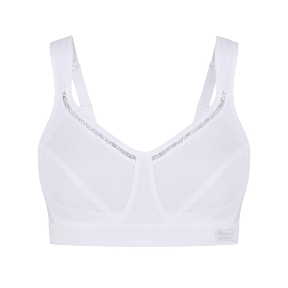 Champion (34D, White) Womens/Ladies Classic Shock Absorber Sports Bra