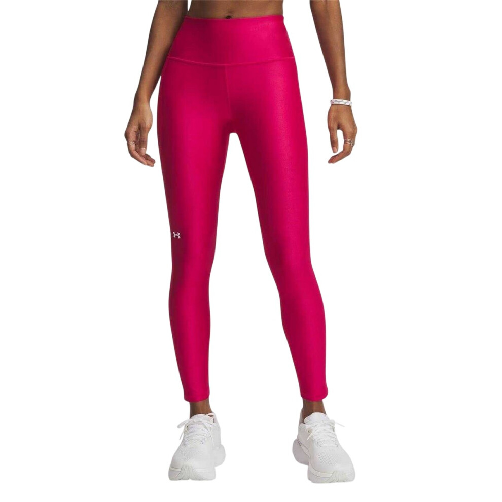 Under Armour (14 Uk, Fuchsia/White) Womens/Ladies Heatgear Leggings