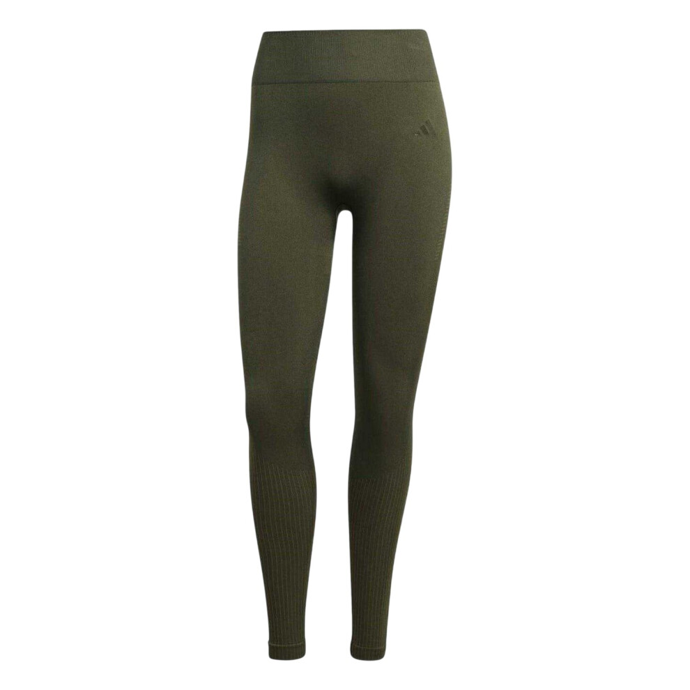 Adidas (12 Uk - 14 Uk, Khaki) Womens/Ladies Essentials Leggings
