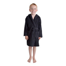 (7-8 Years, Black) Keanu Childrens/Kids Cotton Dressing Gown
