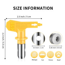5-Piece Airless Paint Sprayer Tip Guard Nozzle Replacement for Airless Spray Paint Tip Nozzle(213 311 415 515)