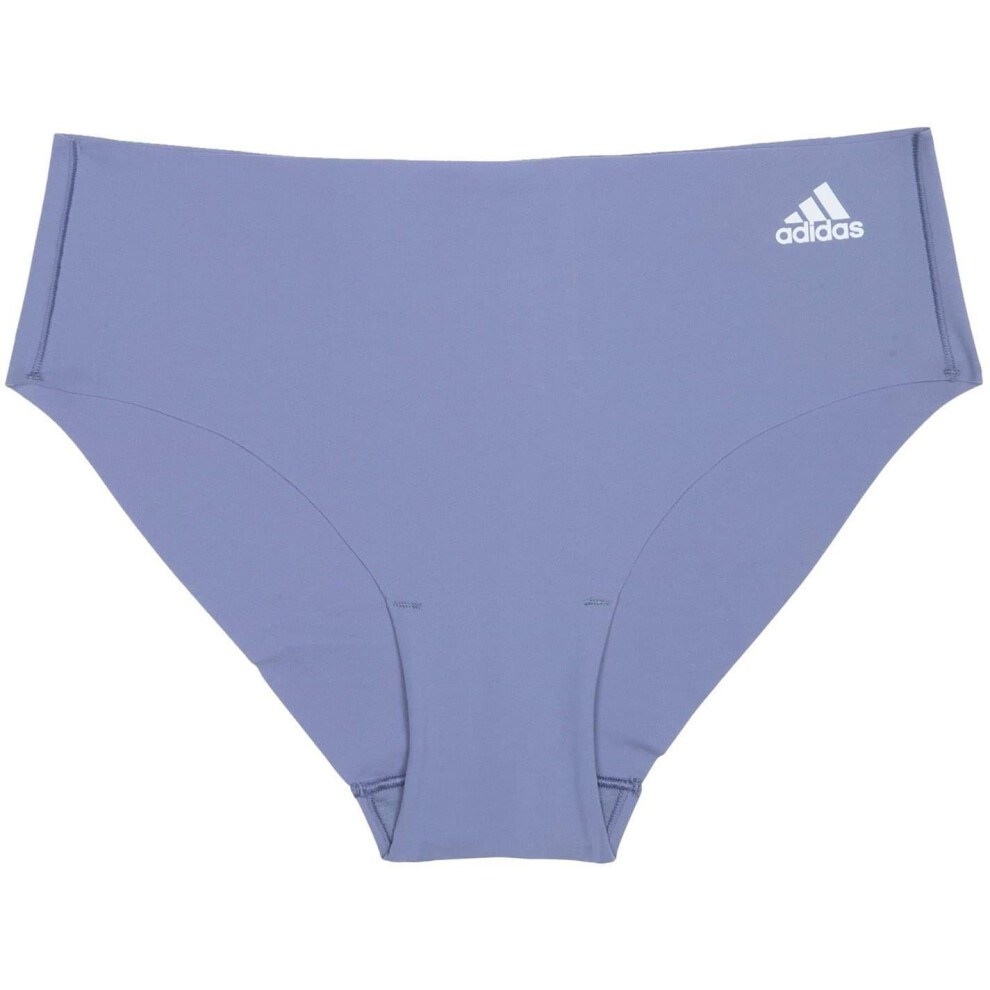 Adidas (20 Uk - 22 Uk, Grey Blue) Womens/Ladies Seamless Hipster Briefs