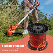 Rol 50m 2,4 mm Maaien Nylon Grastrimmer Touw Bosmaaier Strimmer Lijn Ronde Bosmaaier Trimmer Snoer Lijn Draad