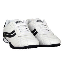(11 UK, White/Navy) Lonsdale Mens Camden Trainers