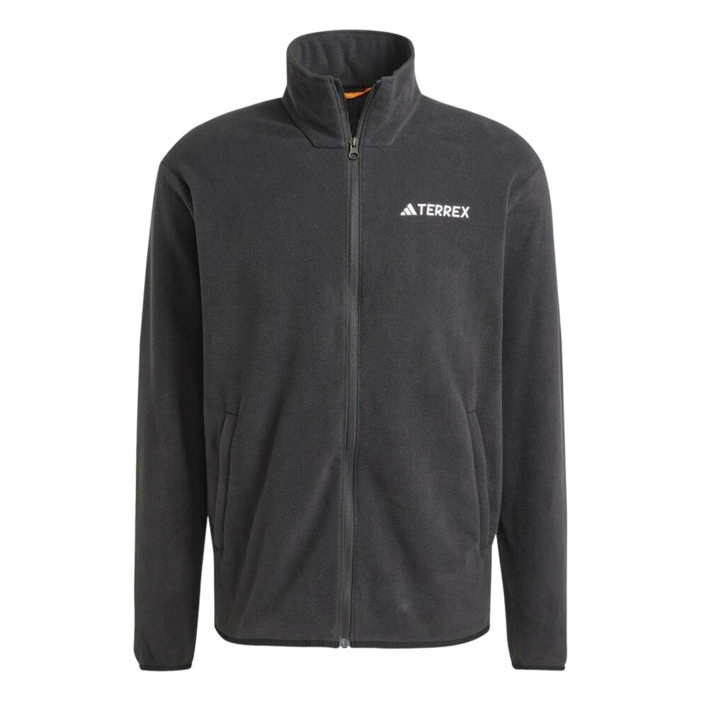 Adidas (Xl, Black) Mens Multi Essentials Full Zip Fleece Jacket