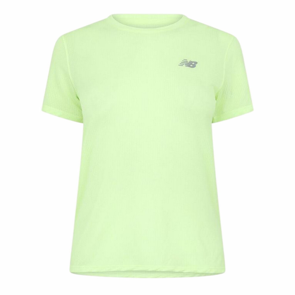 New Balance (10 Uk, Green) Womens/Ladies Logo Short-Sleeved Athletic T-Shirt