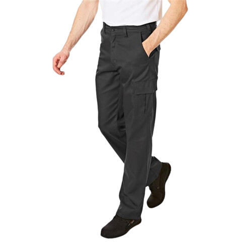 Lee Cooper (36L, Black) Lee Cooper Mens Plain Cargo Trousers 2