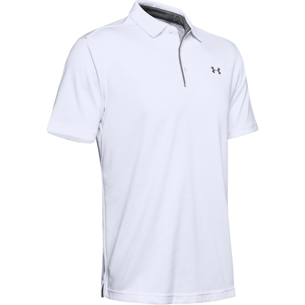 Under Armour (Xxl, White) Mens Tech Mesh Polo Shirt