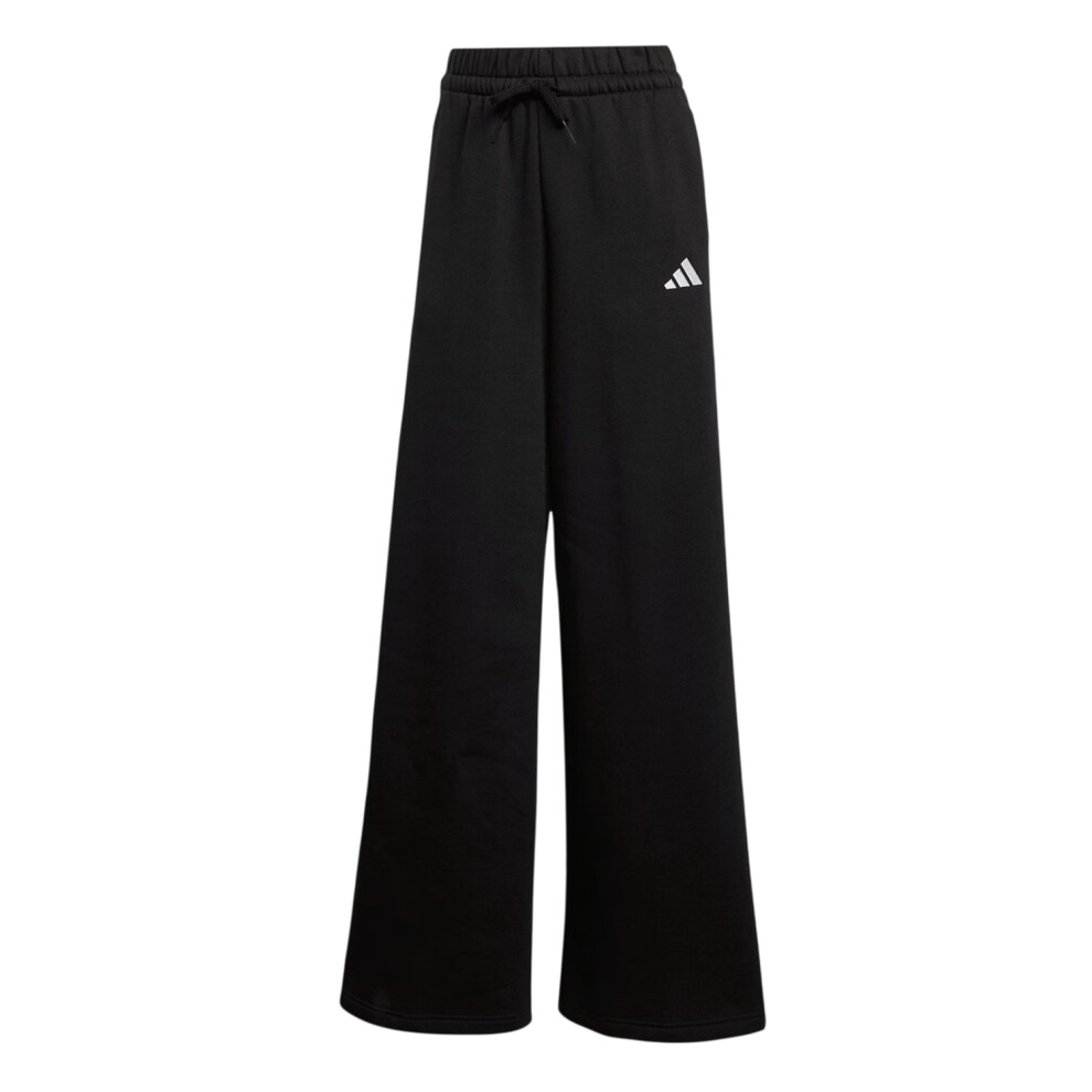 Adidas (4 Uk - 6 Uk, Black/White) Womens/Ladies Essential French Terry 3 Stripes Jogging Bottoms