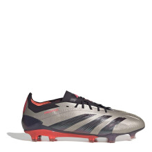 (7 UK, Silver/Black) Adidas Mens Predator Elite Firm Ground Football Boots