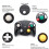 Wireless Game Controller for GameCube NGC Console with 2.4GHz Receiver Adapter Ergonomic Joystick Gamepad Manette A 3
