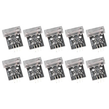 10 St KY-031 Knackningssensormodul Fjädervibrationsbrytare för 3-Polig Slagverksknackning DIY-Startpaket KY031