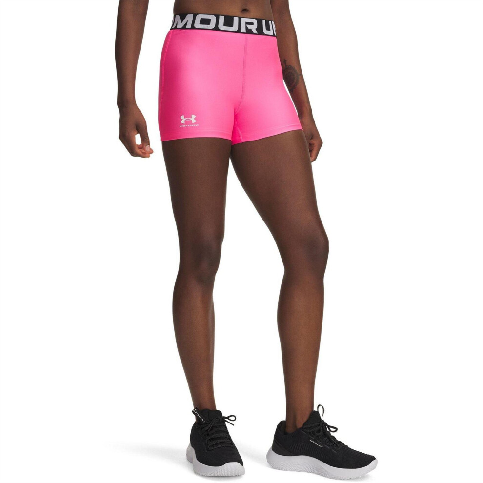 Under Armour (8 Uk S, Pink) Womens/Ladies Heatgear Compression Shorts