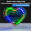 DIY Kit Electronic Multi-Function Heart-Shaped LED Clock Digital Tube Display PCB Soldering Practice Kit 6
