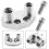 Silver AC Compressor Adapter Fitting Kit for A/C Quick Coupling AC Compressor Connector 5