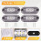 4pcs LED Side  Light 12V 24V Signal Indicator White Light for Truck Trailer Caravan 4