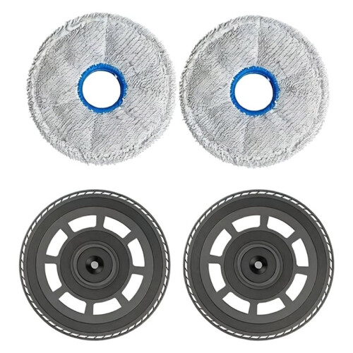 Parts 4PCS Mop Holders and Mop, Compatible for  X60 Max Ultra Complete, Sweeping Robot Accessories