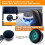 LED Emergency Beacon Strobe Light with Car Ceiling Light,Suction Cup Magnetic Base,12-24V,Brilliantly Bright and Compact 7