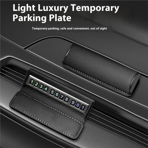 Car Temporary Parking Card with Phone Number Display for Easy Contact 2