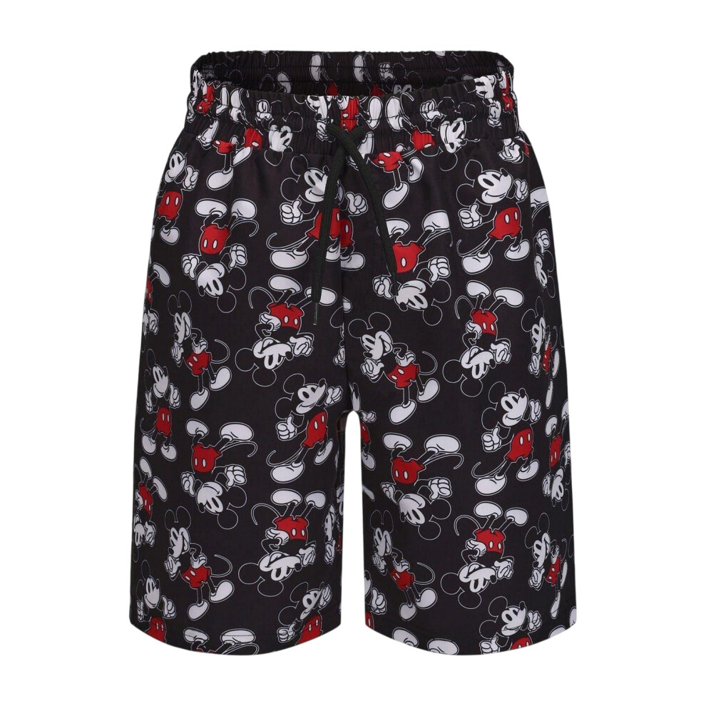 Disney (7-8 Years, Grey) Childrens/Kids Mickey Mouse Swimming Swim Shorts