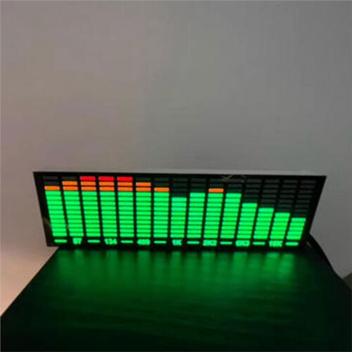 Music Spectrum LED Pickup Voice Control Rhythm Analyzer Light Display Audio Level Indicator VU Meter Atmosphere Lamp A 1