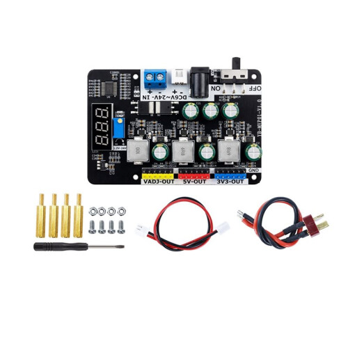 Adjustable Voltage Regulator Module 6-24V to 3.3V 5V - Buck Converter Board for Electronics Competition DIY Projects