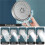 Pressurized Large Panel Shower  5 Modes Large Water Flowing Multifunctional Bathroom Shower  Set 6