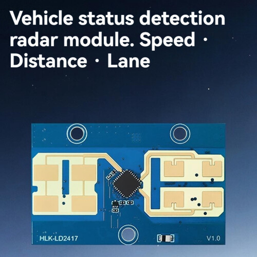 LD2417 24G Vehicle Status Sensing  Module Vehicle Distance and Speed Millimeter-Wave Sensor 100M Distance 2